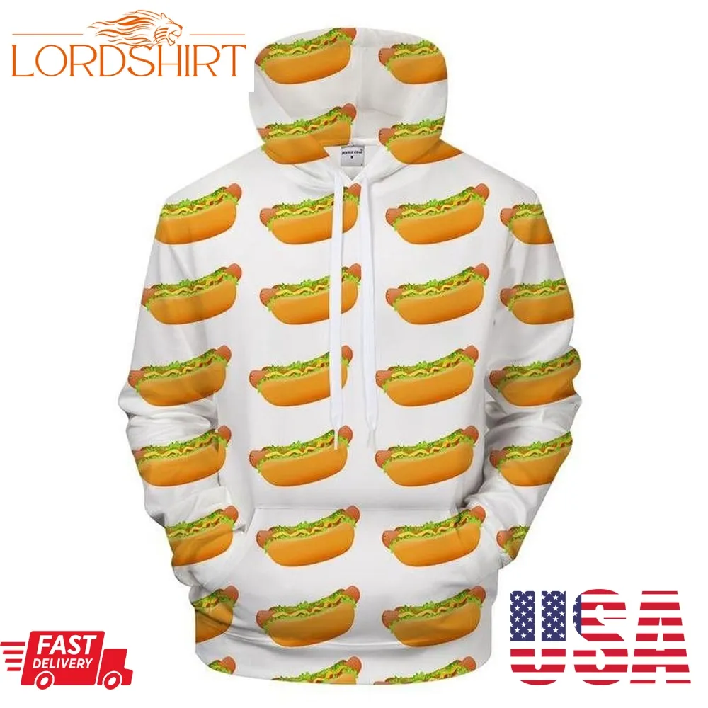 Hot Dogs 3D Sweatshirt Hoodie Pullover Custom