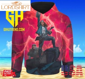 Hot New Eddie Munson Play Guitar Stranger Things 4 Hoodie 3D For Fans Hoodie 3D