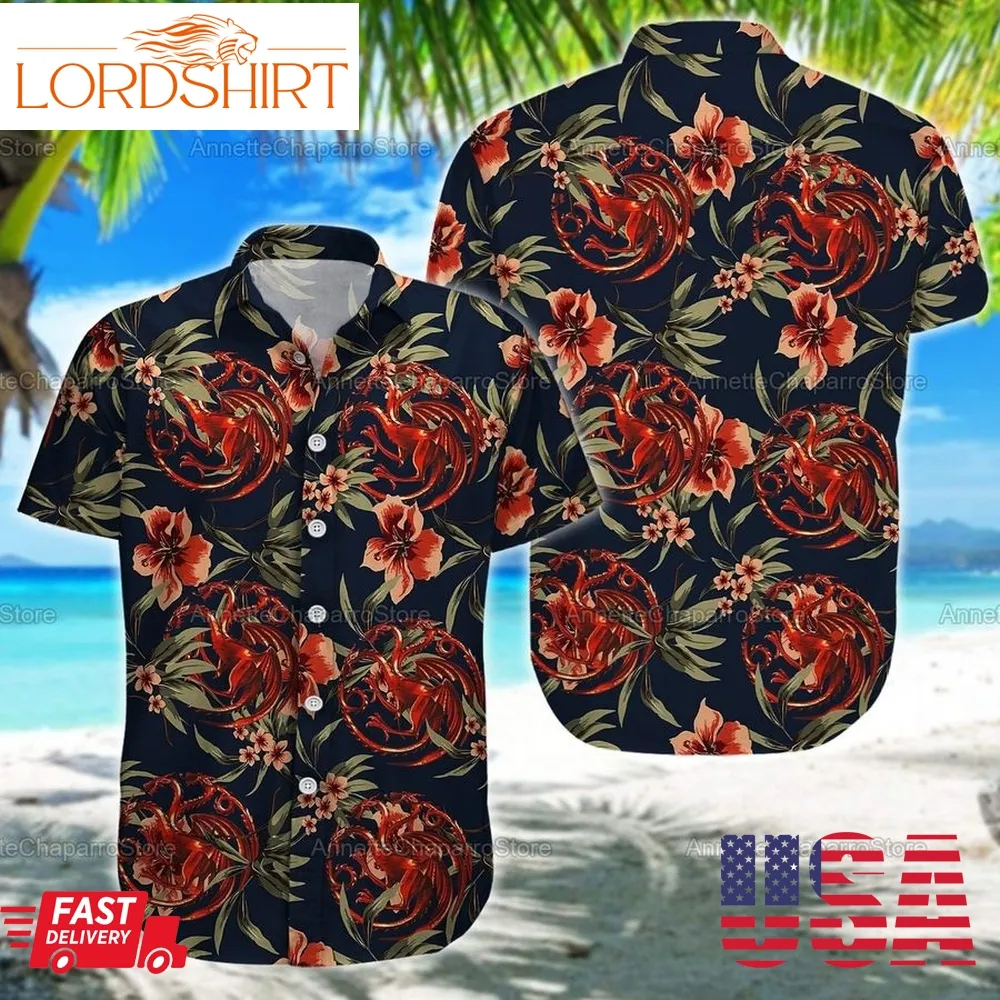 House Of Dragon Tropical Flower Father Hawaii Shirt