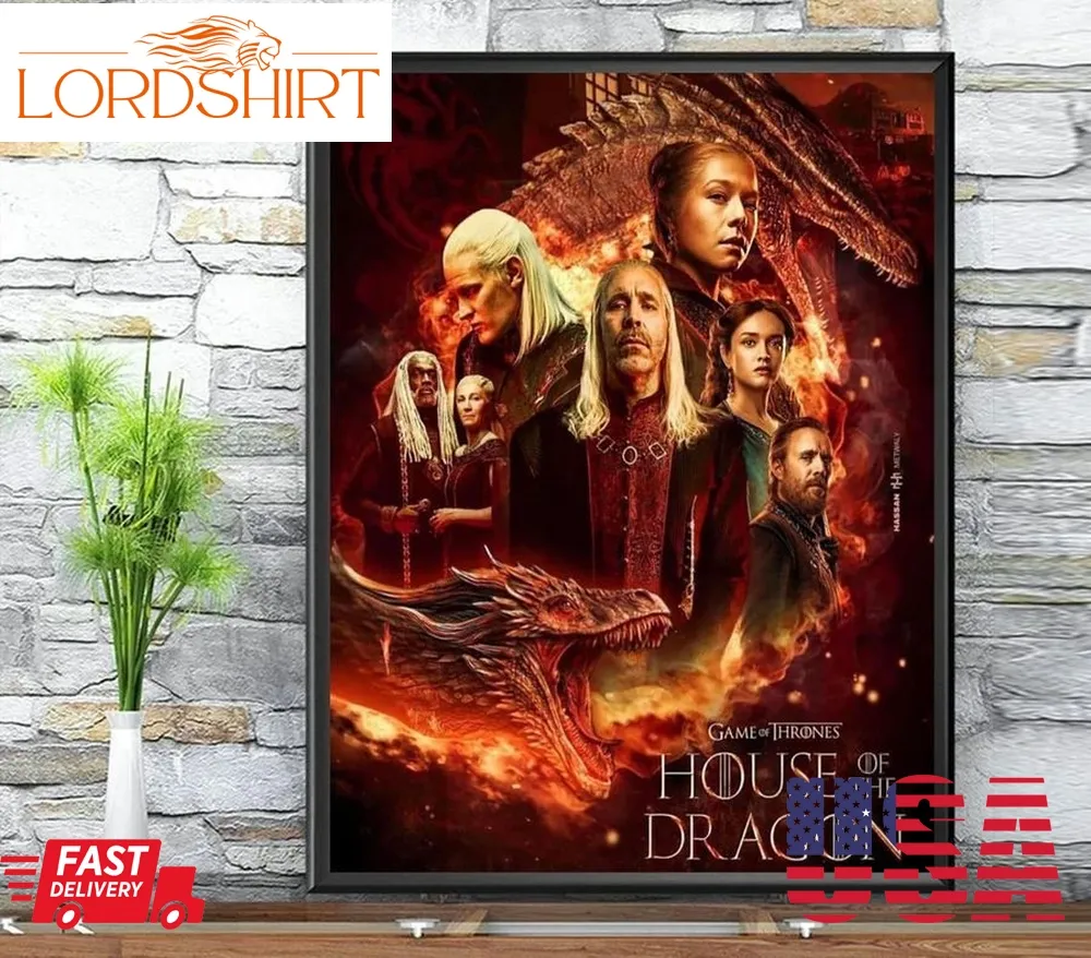 House Of The Dragon Poster Game Of Thrones Prequel Movie Poster Wall Art