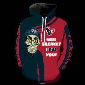 Houston Texans Skull Full All Over Print K1198 Hoodie Zipper