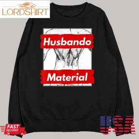 Husbando Material Otaku Waifu Manga Abs Fitness Anime Lovers T Shirt