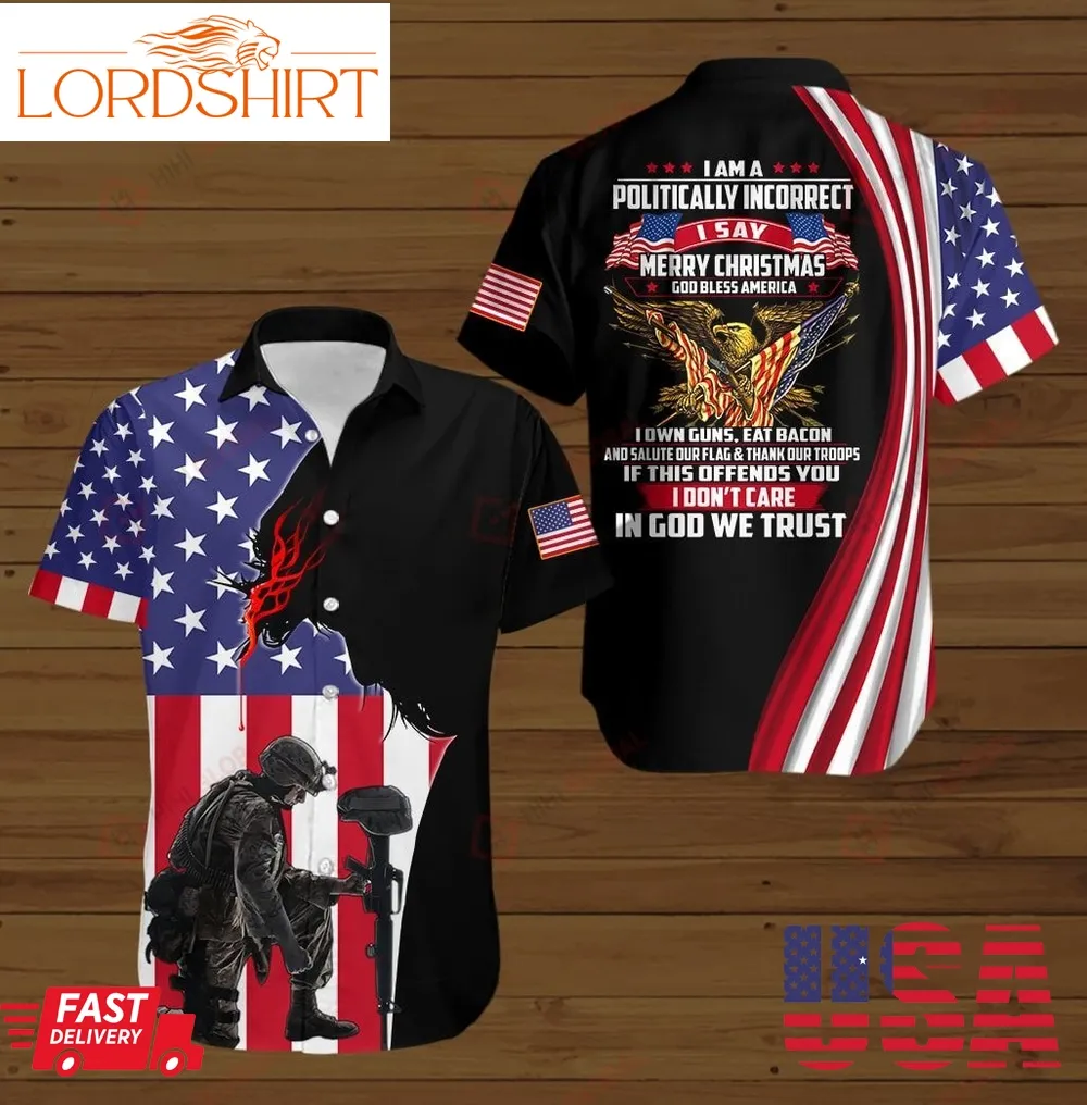 I Am A Veteran I Believe In God Family And Country I Will Salute My Flag Proud American 3D Shirt