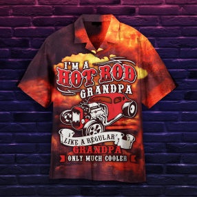 IM A Hot Rod Grandpa Trendy Hawaiian Shirt