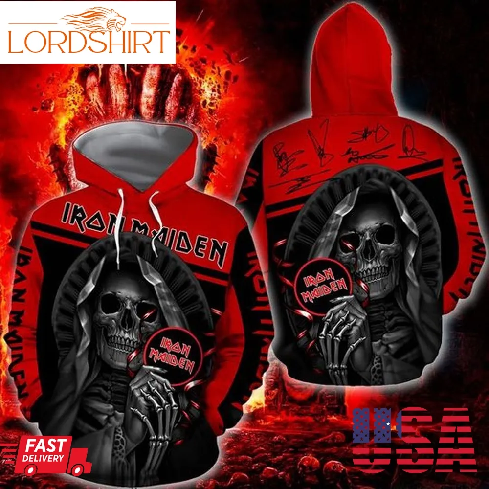 Iron Maiden Skull 3D All Over Print Hoodie