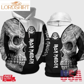 Iron Maiden Sugar Skull Pullover And Zippered Hoodies Custom 3D Graphic Printed 3D Hoodie All Over Print Hoodie For Men For Women