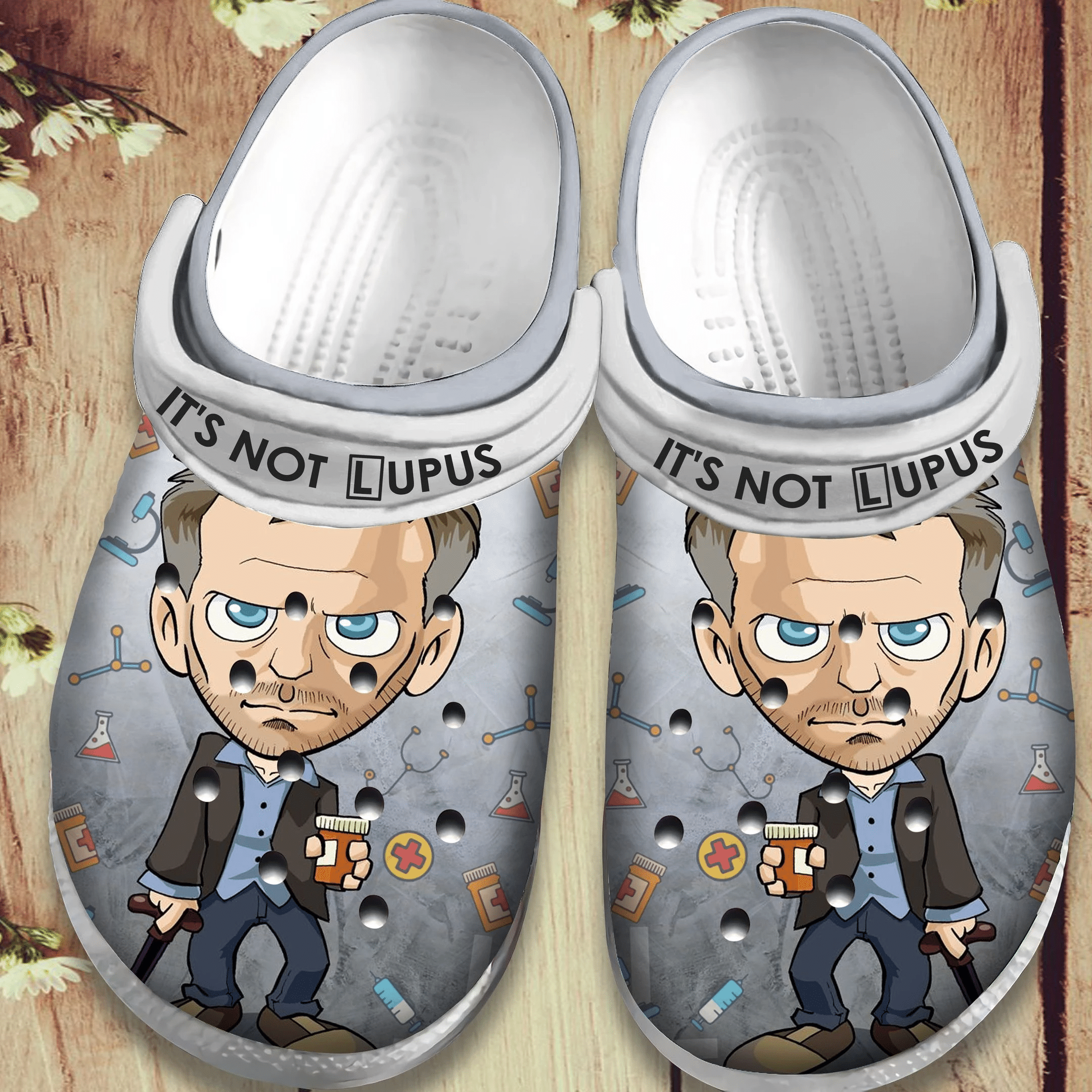 It'S Not Lupus Crocs Shoes   Nurse Chibi Crocbland Clog Birthday Gift For Man Boy Brother Nephew Friend