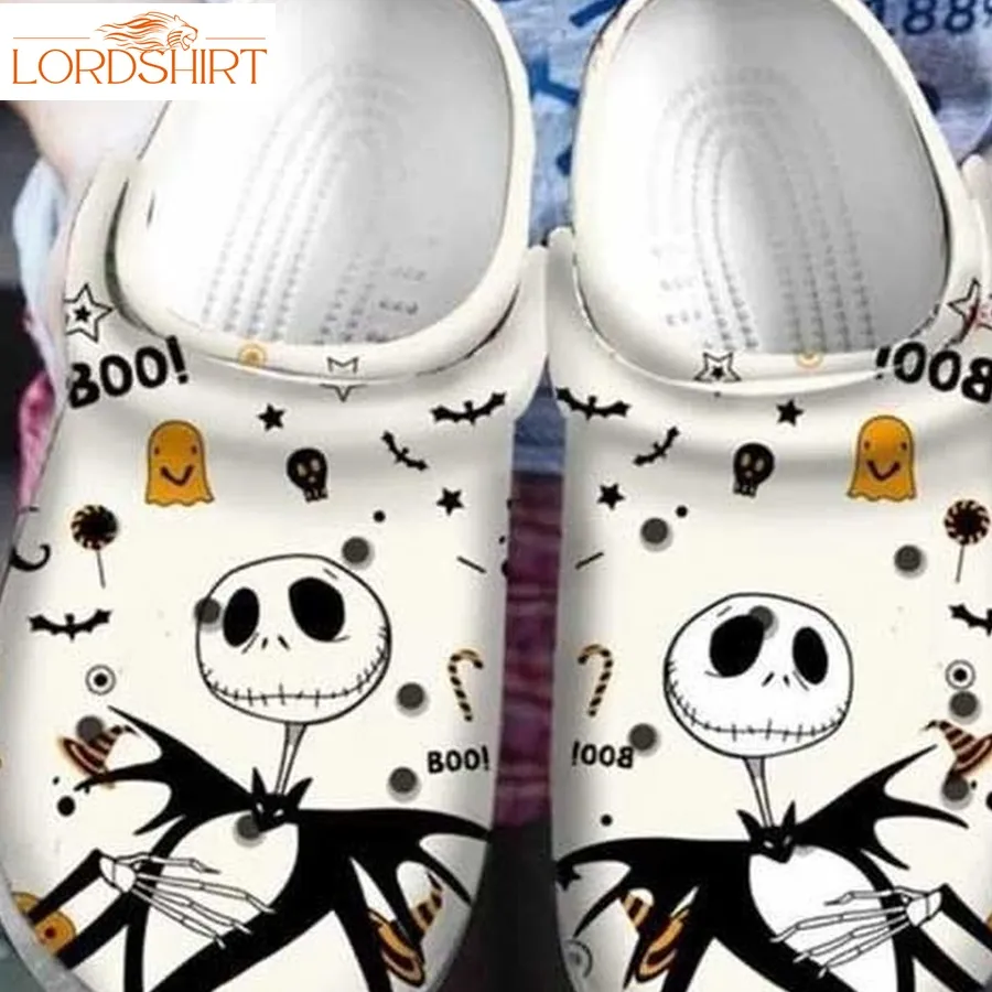 Jack Skellington Character Christmas Movie Gift For Lovers Rubber Crocs Crocband Halloweener