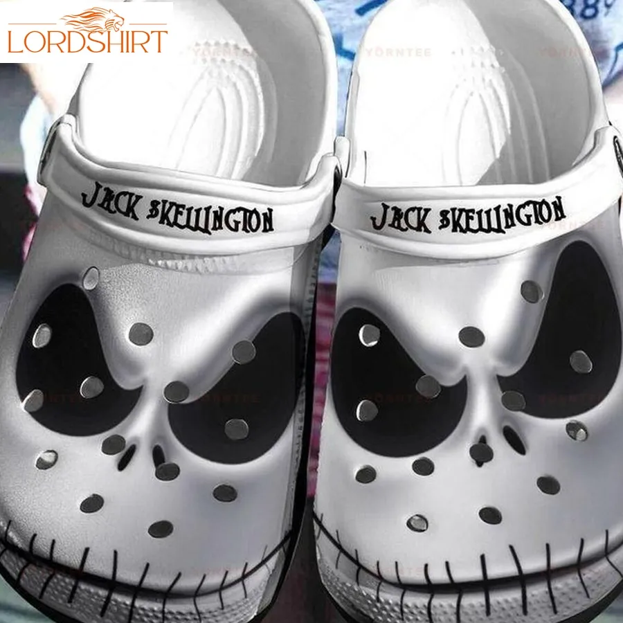 Jack Skellington Crocband Clog Unisex Fashion Style For Crocs Halloweener