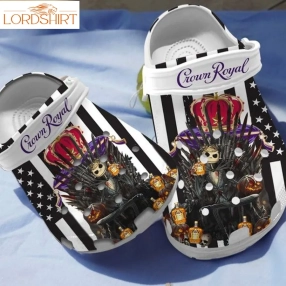 Jack Skellington Crown Royal Adults Kids Crocs Shoes Crocband Clog For Men Women Nd Halloweener