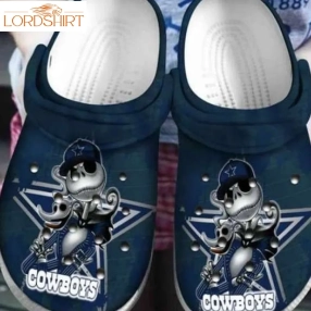 Jack Skellington Dallas Cowboys Crocs Crocband Clogs Halloweener