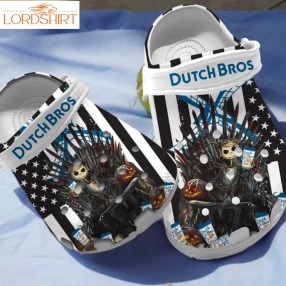 Jack Skellington Dutch Bros Coffee Adults Kids Crocs Shoes Croc Halloweener