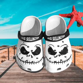 Jack Skellington For Men And Women Gift For Fan Classic Water Rubber Crocs Halloweener