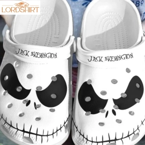 Jack Skellington Halloween Crocs Classic Clogs Shoes Halloweener