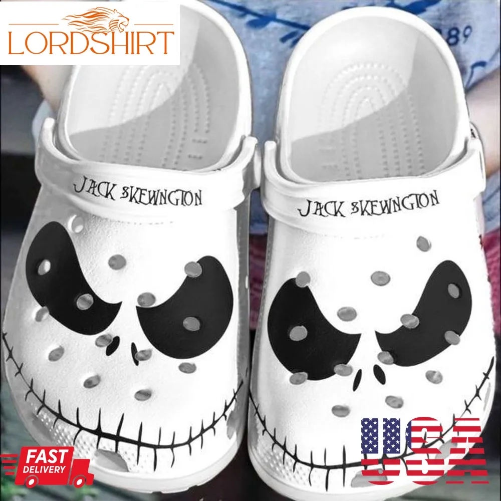 Jack Skellington Halloween Crocs Classic Clogs Shoes Pancr0108