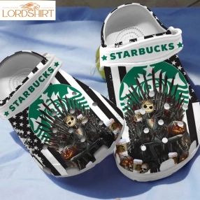 Jack Skellington Starbucks Coffee Adults Kids Crocs Shoes Crocband Clog For Men Women Nd Halloweener