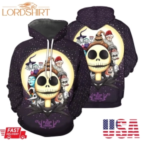 Jack Skellington The Nightmare Before Christmas 3D Hoodie All Over Printed Hoodie