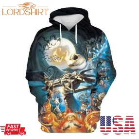 Jack Skellington The Nightmare Halloween Before Christmas 3D Hoodie