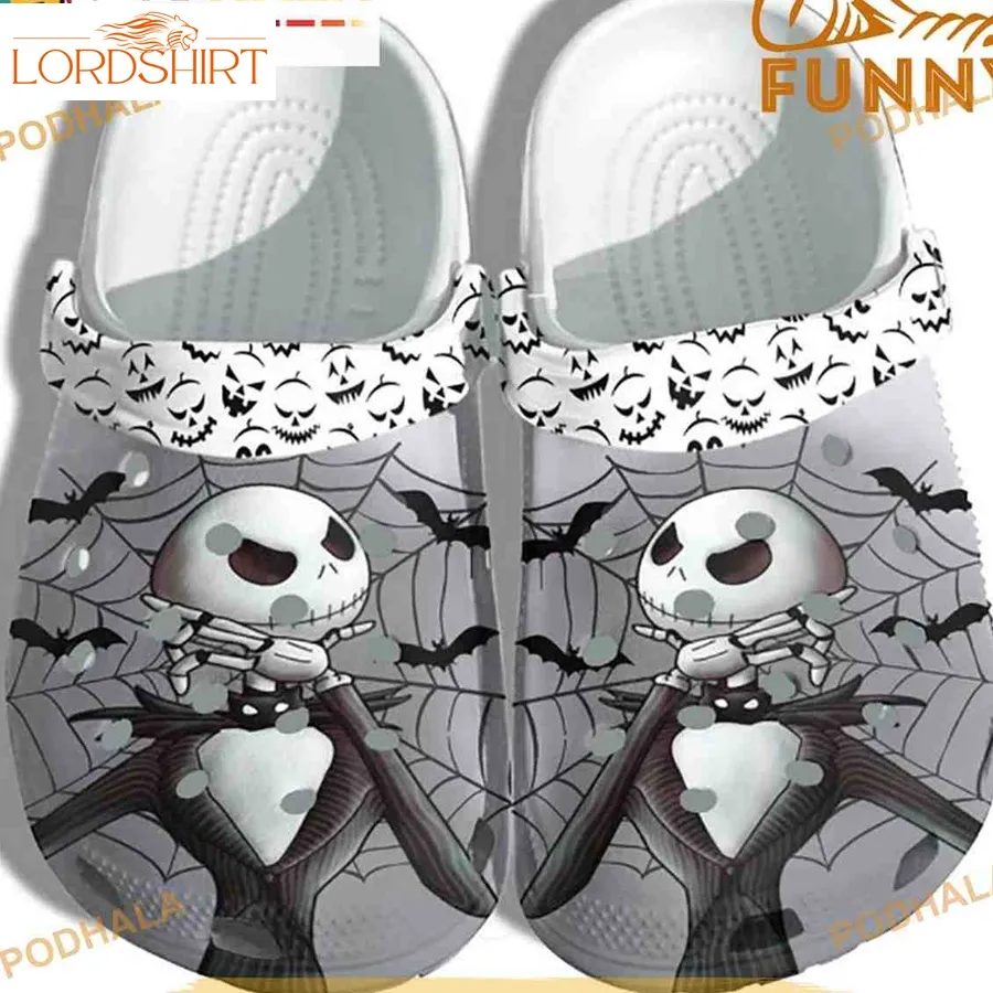 Jack Spider Web Halloween 3D Crocs Halloweener