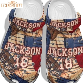 Jackson Shoes Crocs For Batter Funny Baseball Shoes Crocbland Clog For Men Women Halloweener