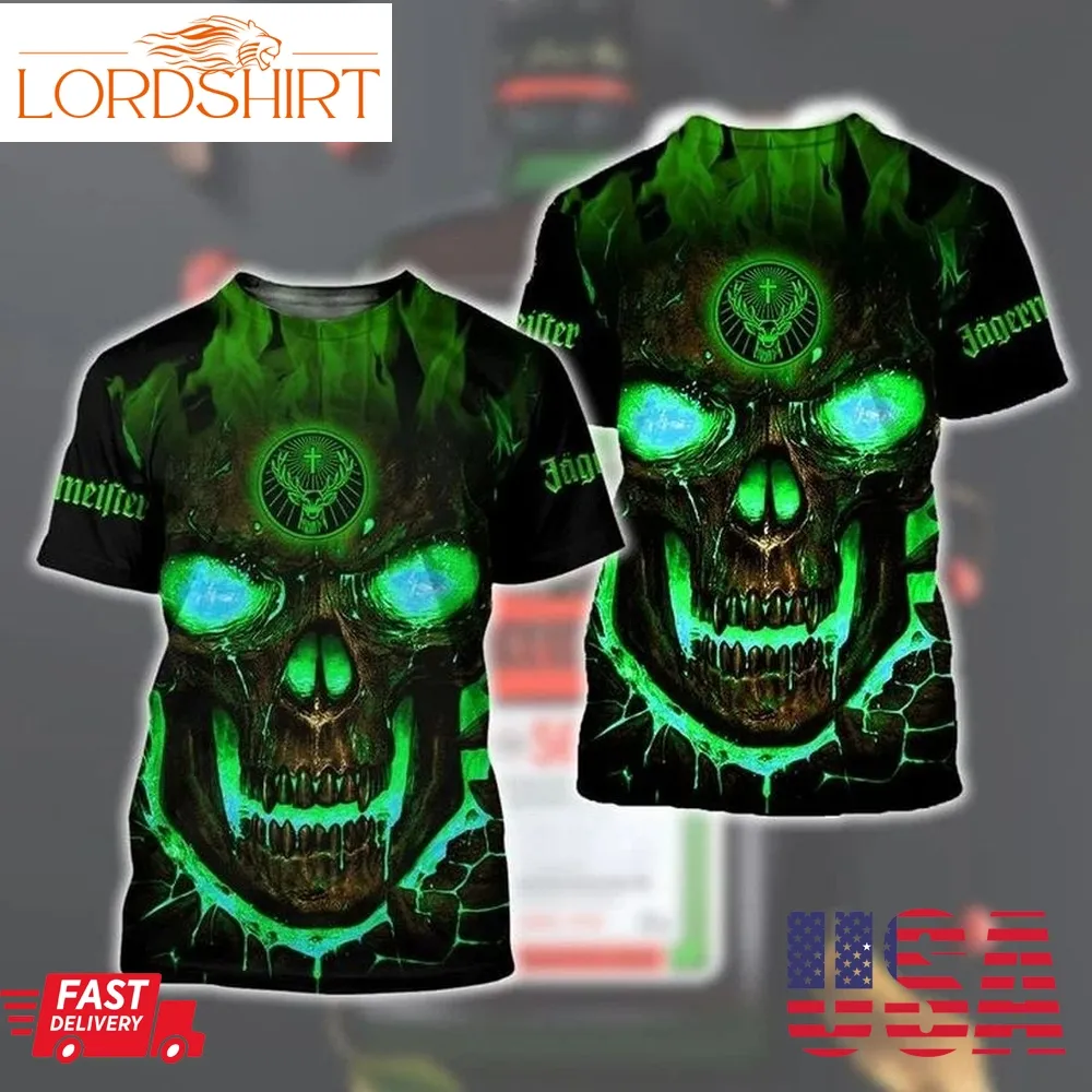 Jagermeister Punisher Skull 3D Shirt, Hoodie