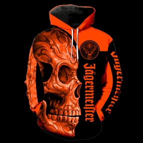 Jagermeister Skull New Full Over Print K1135 Hoodie Zipper