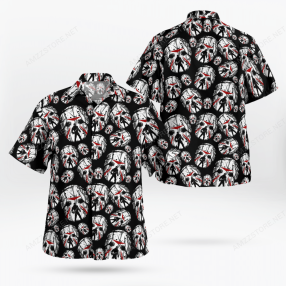 Jason Voorhees Face 3D Hawaii Shirt Halloween Shirt