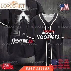 Jason Voorhees Friday The 13Th Baseball Halloween Horror Jersey Shirt