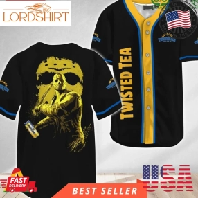 Jason Voorhees Halloween Friday The 13Th Twisted Tea Baseball Jersey Shirt