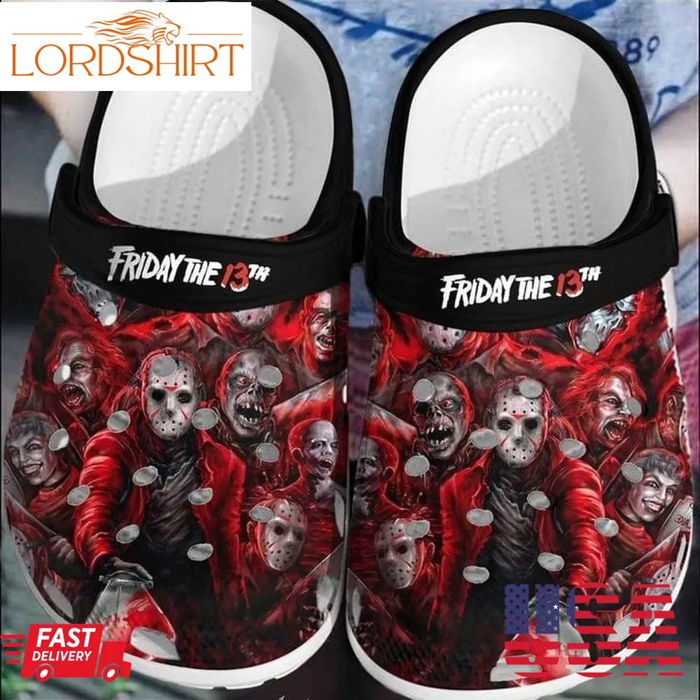 Jason Voorhees Horror Film Halloween Friday The 13Th Gift For Lover Rubber Crocs Crocband Clogs Comfy Footwear