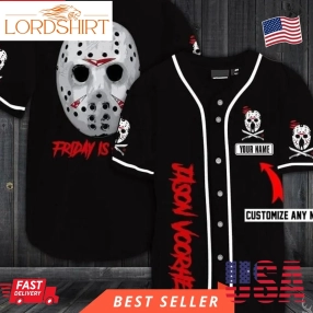 Jason Voorhees Horror Film Halloween Gift For Lover Baseball Jersey