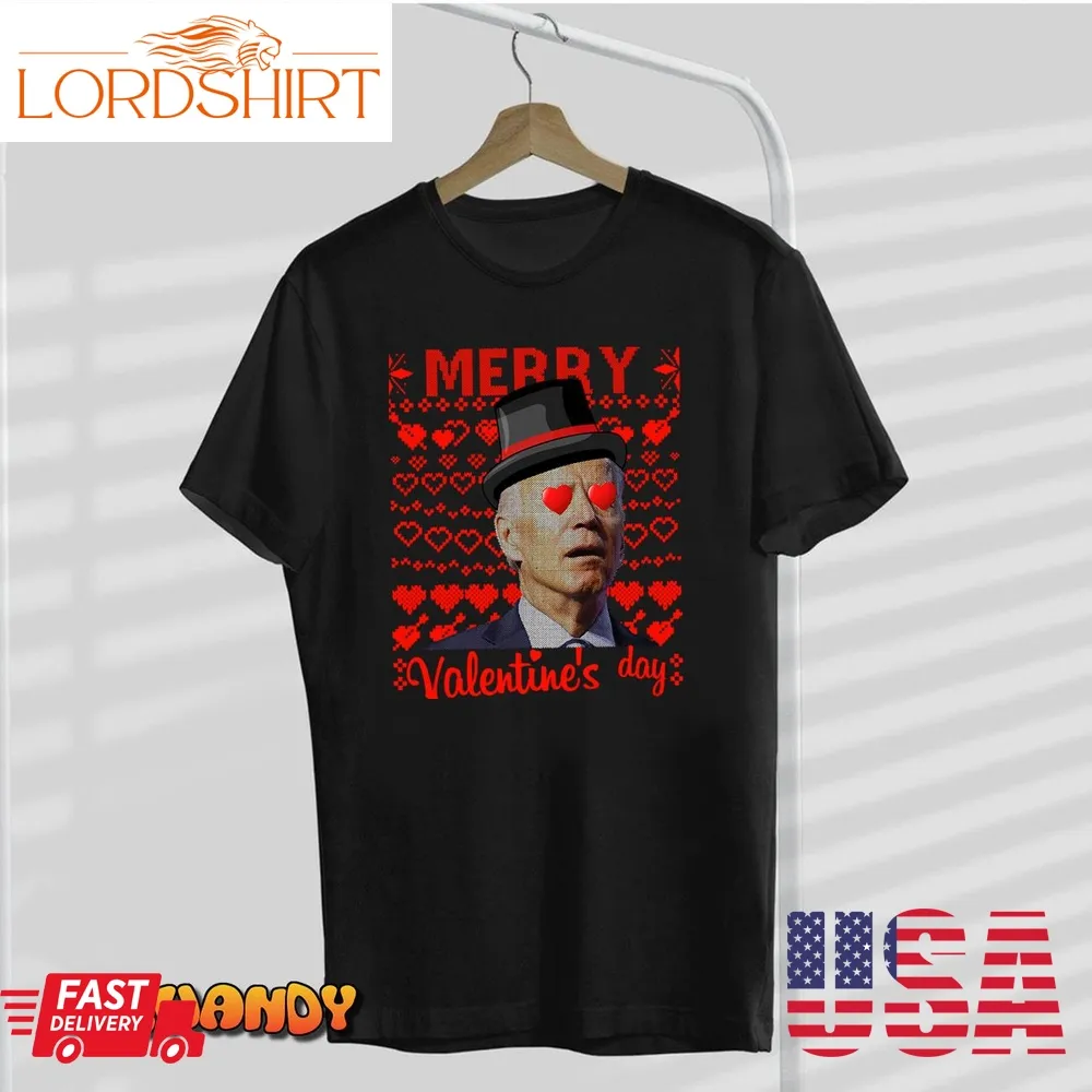 Joe Biden Merry Valentines Day T Shirt