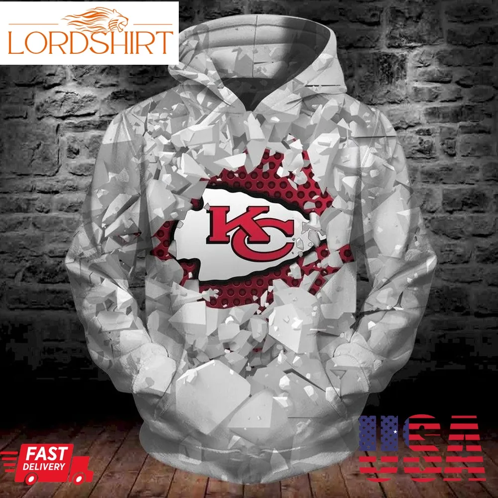 Kansas City Chiefs New Skull Full All Over Print S1579 Hoodie