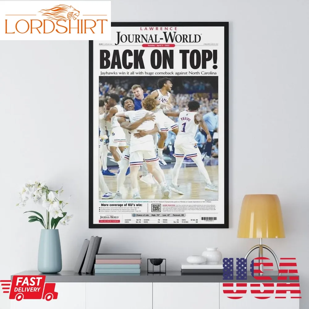 Kansas Jayhawks March Madness National Champs Poster