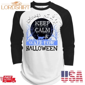 Keep Calm And Wait For Halloween T Shirt, I Love You Pumpkin T Shirt, Awesome T Shirts  (Polyester Game Baseball Jersey)