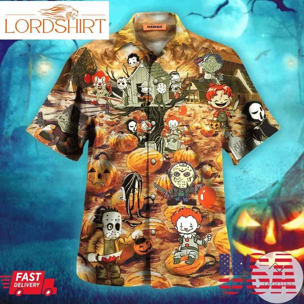 Killing By The Pumpkin Patch Halloween Hawaiian Shirt