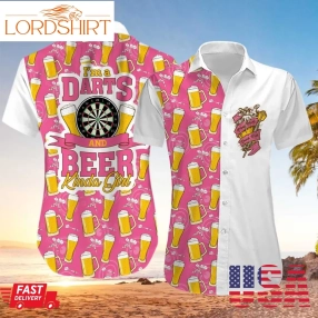 Kinda Girl I'm A Darts And Beer Hawaiian Aloha Shirts H