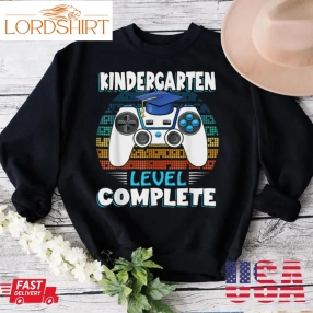 Kindergarten Level Complete Last Day Of School Graduation T Shirt B0b1bcn4qj