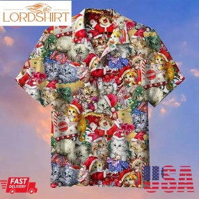 Kitten Christmas Hawaiian Shirt