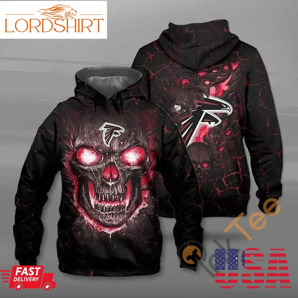 Lava Skull Atlanta Falcons Hoodie 3D