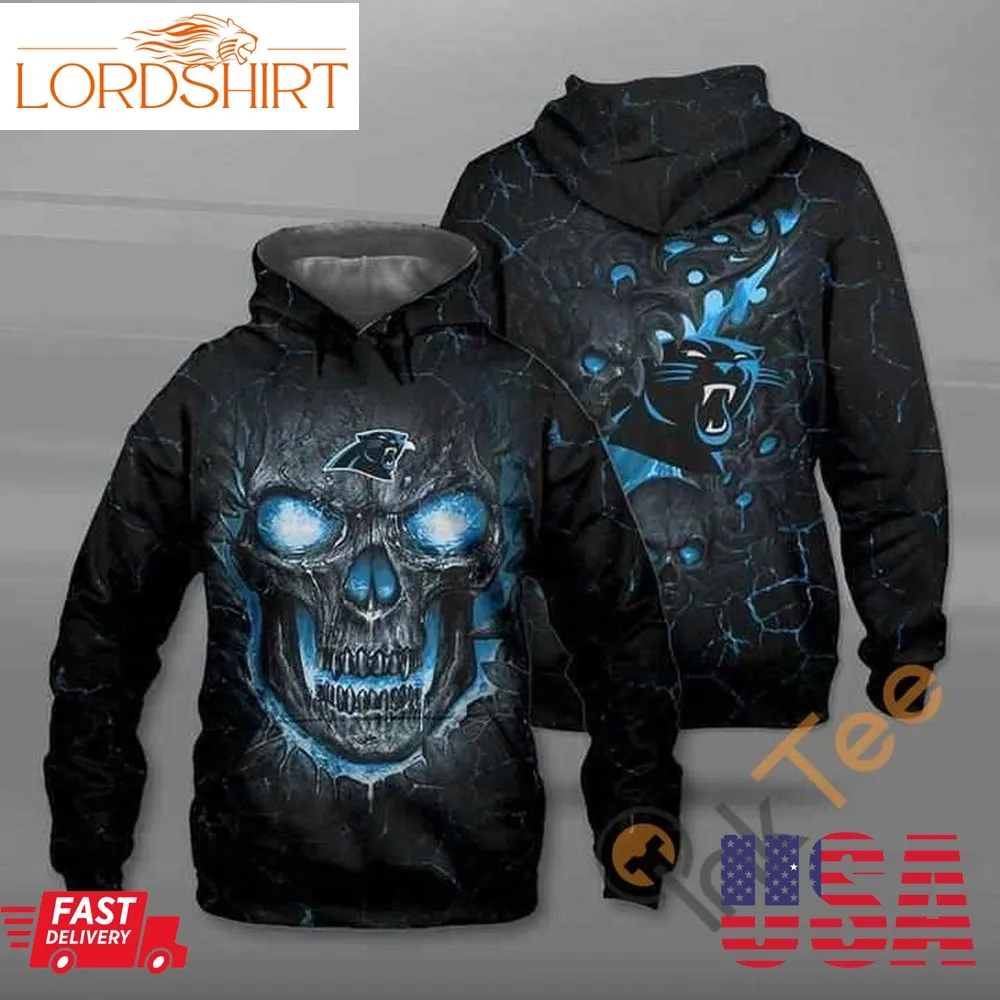 Lava Skull Carolina Panthers Hoodie 3D