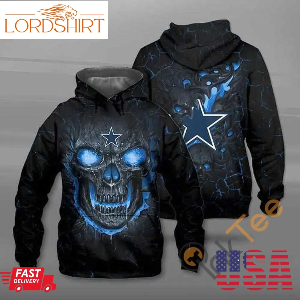 Lava Skull Dallas Cowboys Hoodie 3D