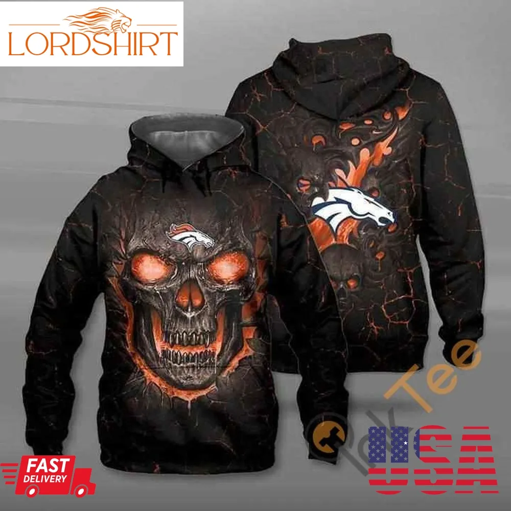 Lava Skull Denver Broncos Hoodie 3D