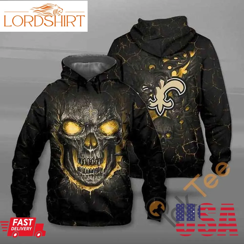 Lava Skull New Orleans Saints Hoodie 3D