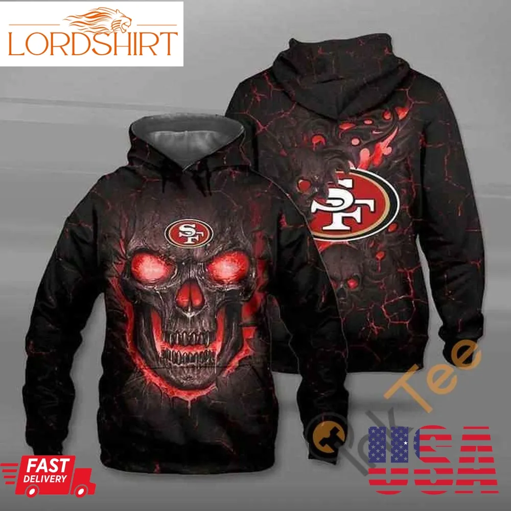 Lava Skull San Francisco 49Ers Hoodie 3D