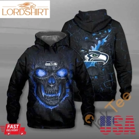 Lava Skull Seattle Seahawks Hoodie 3D