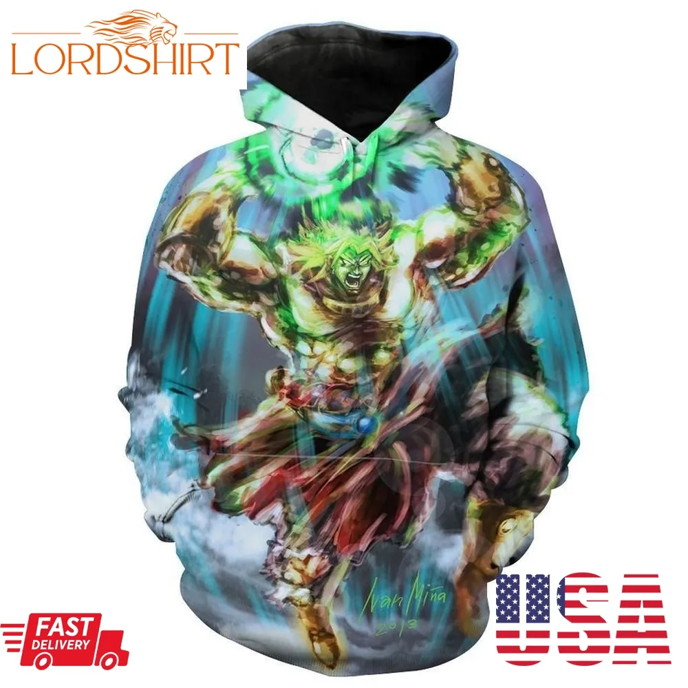 Legendary Super Saiyan Broly Dragon Ball Z Broly Hoodie 3D