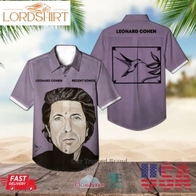 Leonard Cohen Recent Songs Album Hawaiian Shirt