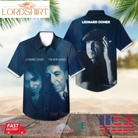 Leonard Cohen Ten New Songs Album Hawaiian Shirt