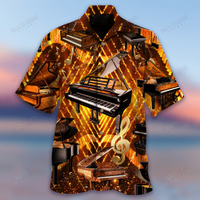 Let The Music Speak For Itself Piano Hawaiian Shirt   Re